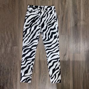 NWT - Fashion Nova zebra jeans